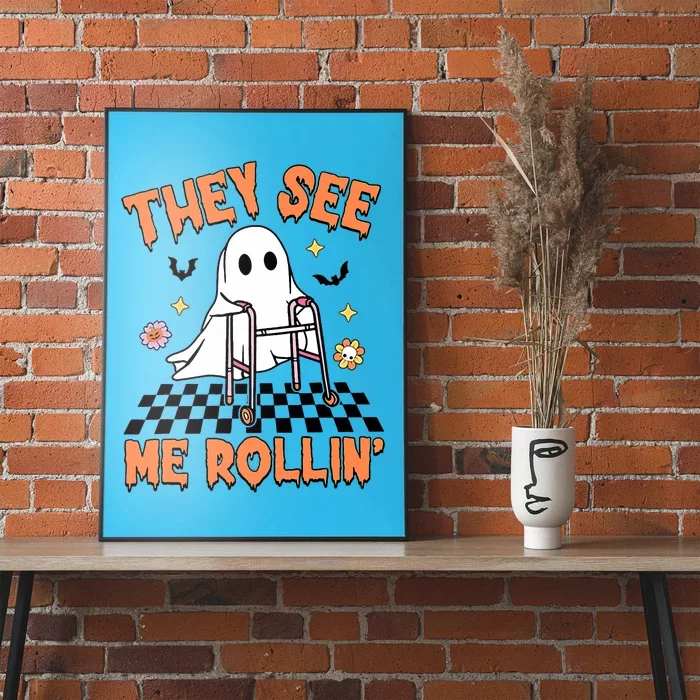 Physical Therapy Halloween They See Me Rolling Spooky Pt Pta Poster