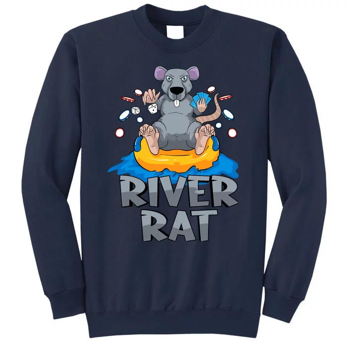 Poker Texas Hold Em River Rat Casino Sweatshirt