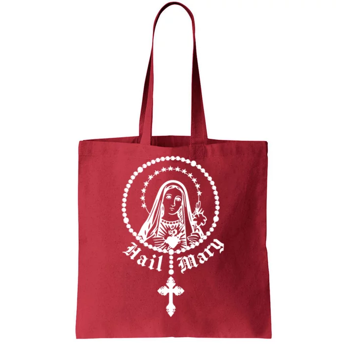 Prayer To Holy Mary Mother Of God Catholic Tote Bag