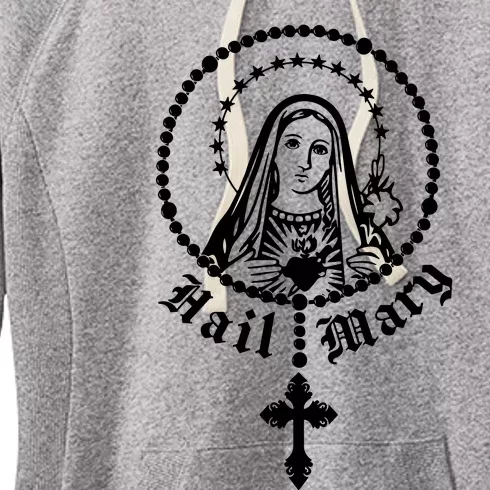 Prayer To Holy Mary Mother Of God Catholic Women's Fleece Hoodie