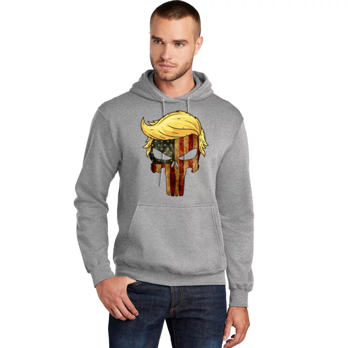 Punisher Trump Hair Felon Conviction Hoodie