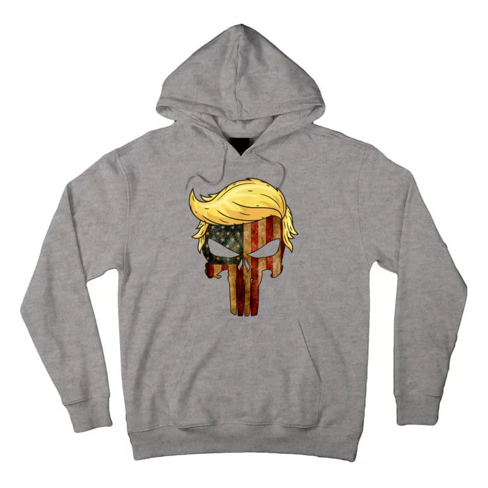 Punisher Trump Hair Felon Conviction Tall Hoodie