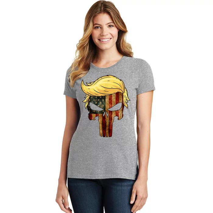 Punisher Trump Hair Felon Conviction Women's T-Shirt