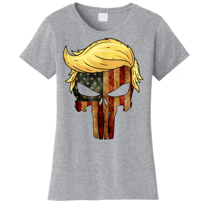 Punisher Trump Hair Felon Conviction Women's T-Shirt