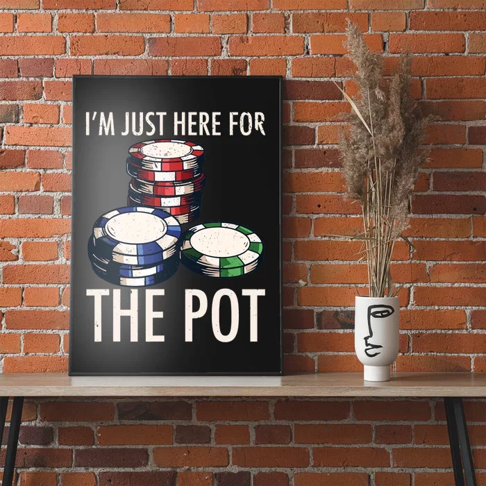 Poker Texas Hold'em Gambling Pot Cards Player Gift Poster