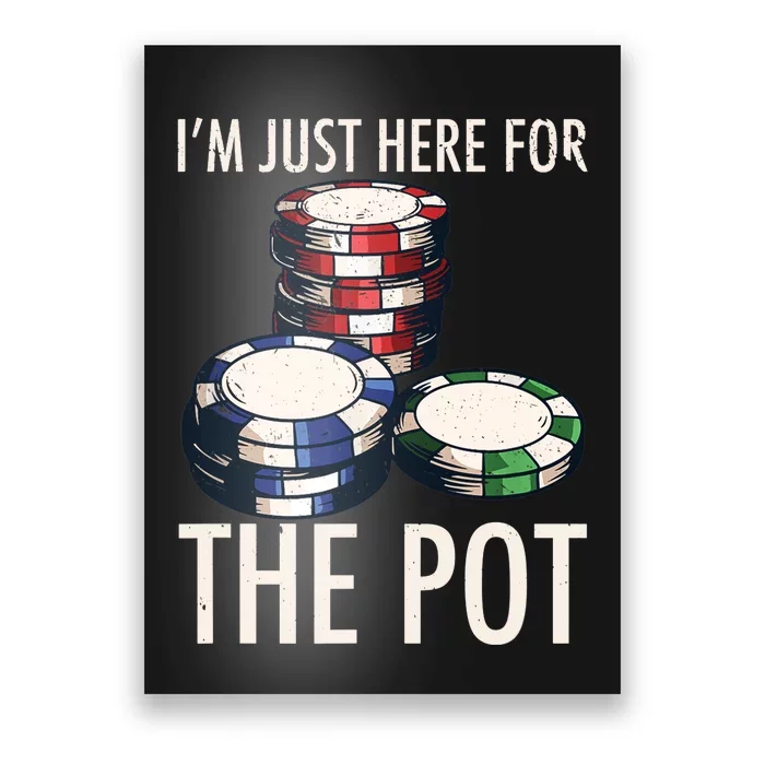 Poker Texas Hold'em Gambling Pot Cards Player Gift Poster