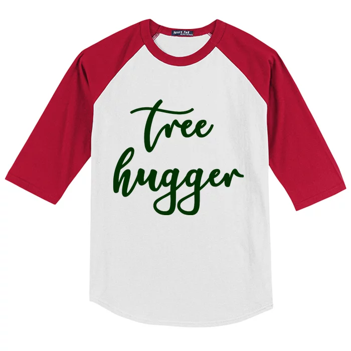 Poisonivy Tree Hugger Nature Lover Environmentalist Green Kids Colorblock Raglan Jersey