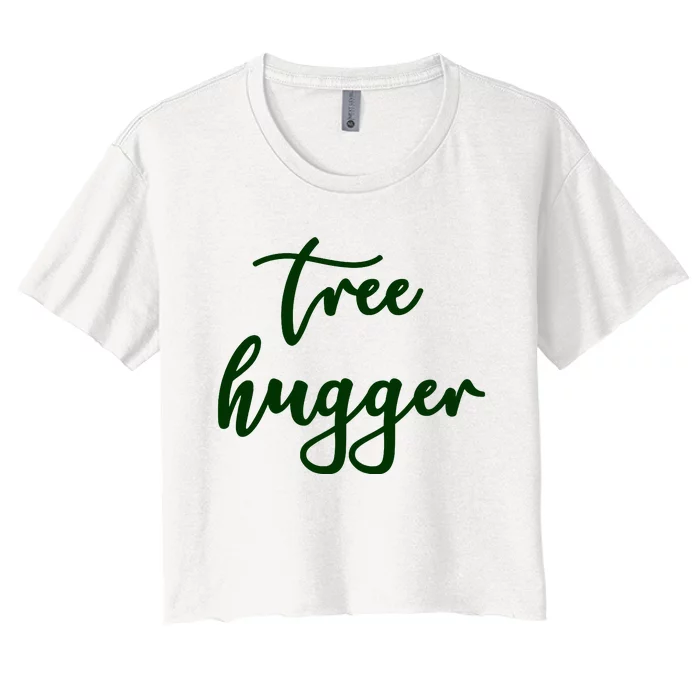 Poisonivy Tree Hugger Nature Lover Environmentalist Green Women's Crop Top Tee