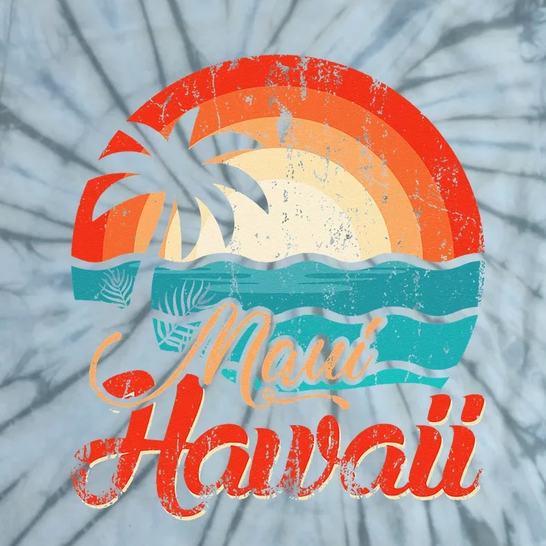 Palm Trees Hawaiian Beach Honolulu Summer Waves Maui Hawaii Tie-Dye T-Shirt