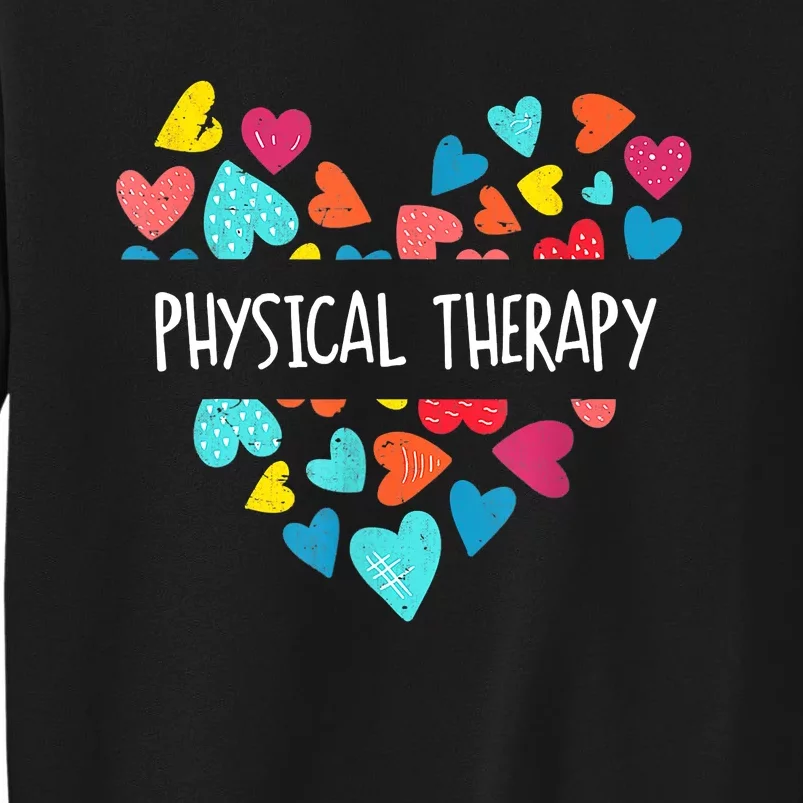 Physical Therapy Heart Love PT Doctor Therapist Nursing Tall Sweatshirt