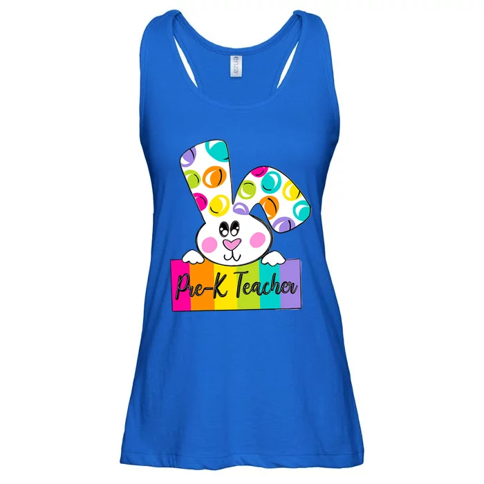 Pregiftk Teacher Happy Easter Day Bunny Pregiftk Teacher Gift Ladies Essential Flowy Tank