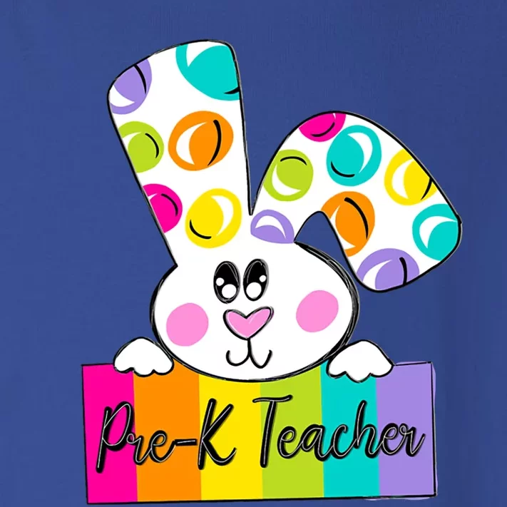 Pregiftk Teacher Happy Easter Day Bunny Pregiftk Teacher Gift Toddler Long Sleeve Shirt