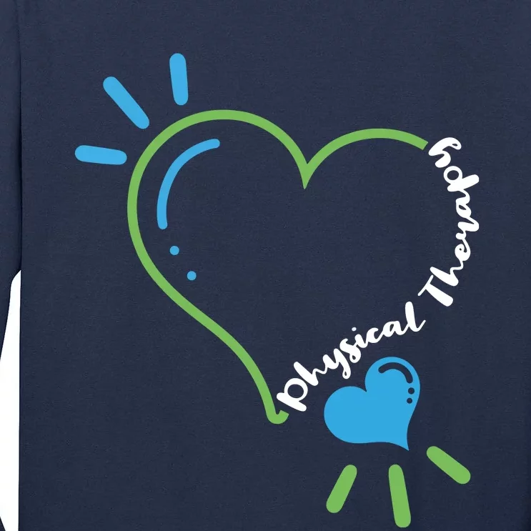 Physical Therapy Heart Physiotherapy PT Rehab Therapist Gift Tall Long Sleeve T-Shirt