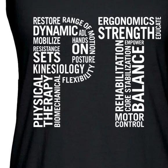 Physical Therapy Hoodie PT Month Physical Therapist Gift Ladies Essential Flowy Tank