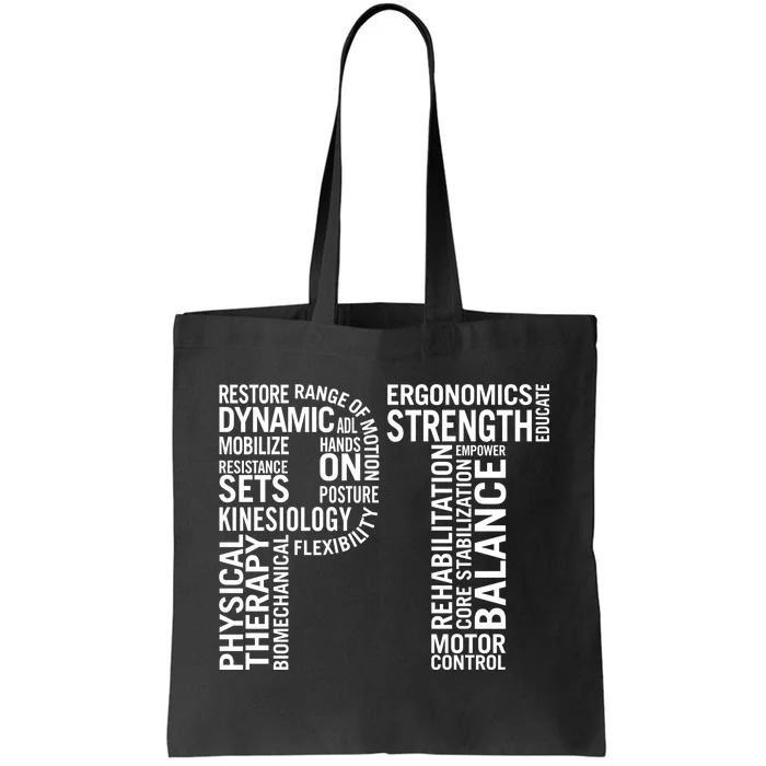 Physical Therapy Hoodie PT Month Physical Therapist Gift Tote Bag