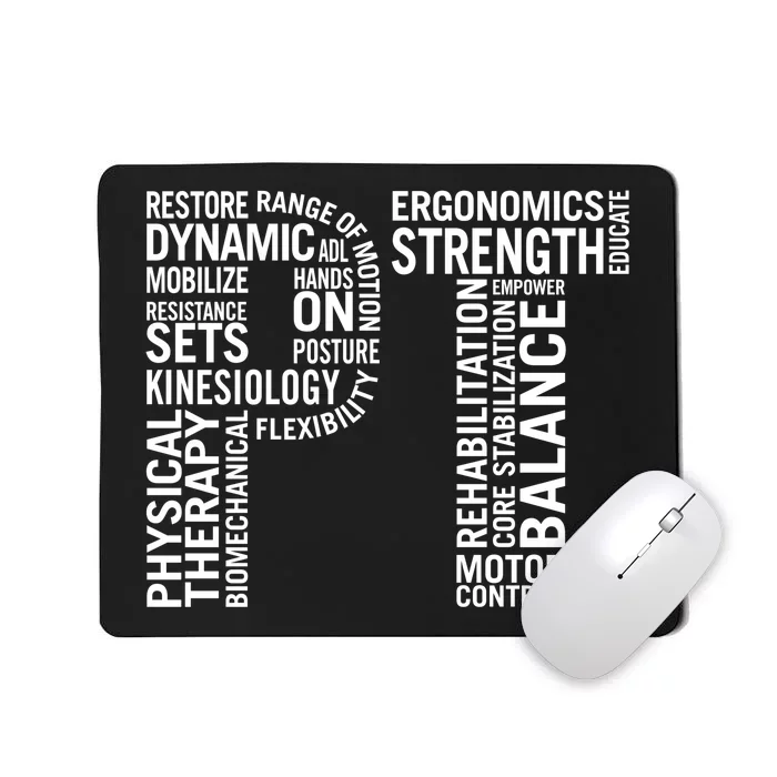 Physical Therapy Hoodie PT Month Physical Therapist Gift Mousepad