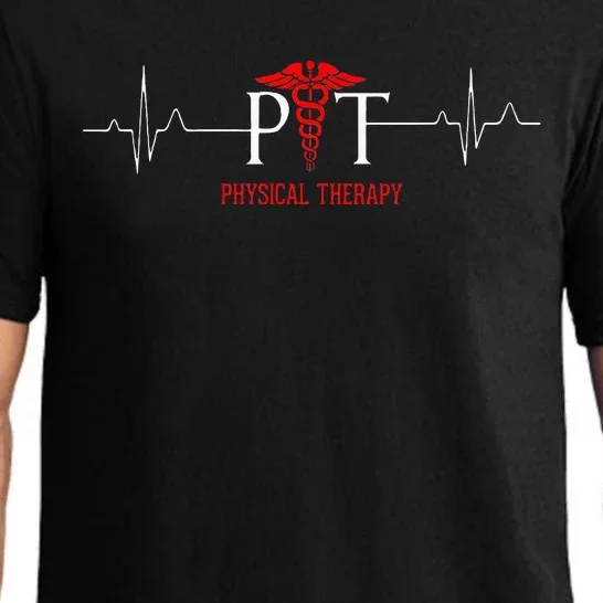 Physical Therapy Heartbeat Gift For Physical Therapist Pajama Set