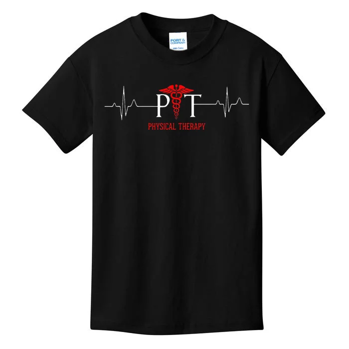 Physical Therapy Heartbeat Gift For Physical Therapist Kids T-Shirt