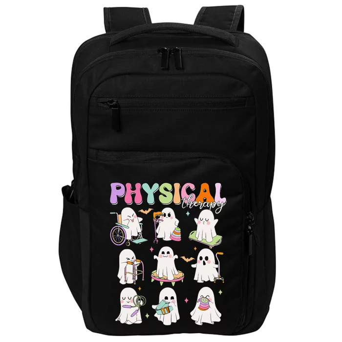 Physical Therapy Halloween Boo Ghost Spooky Season Impact Tech Backpack