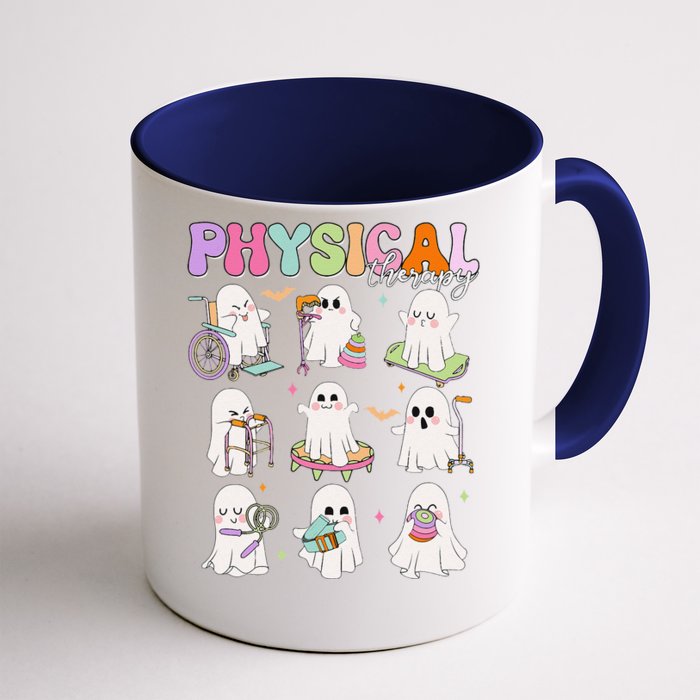 Physical Therapy Halloween Boo Ghost Spooky Season Front & Back Coffee Mug