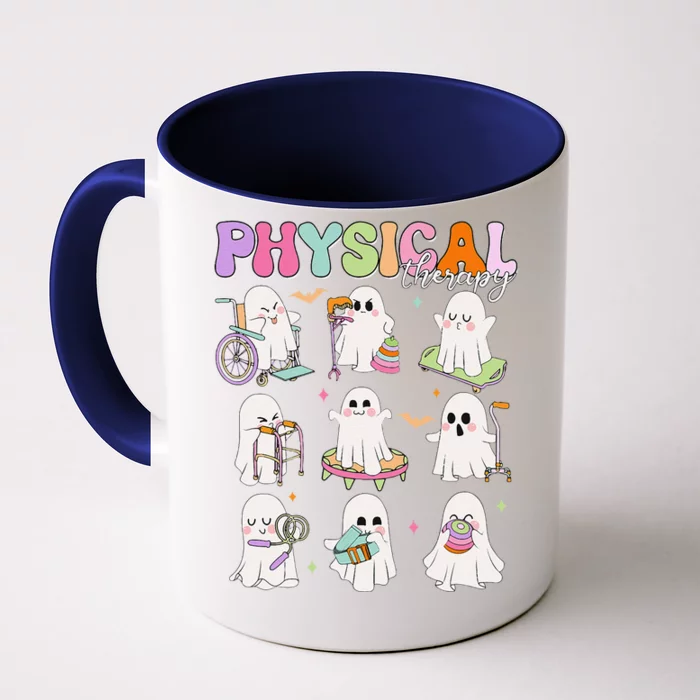 Physical Therapy Halloween Boo Ghost Spooky Season Front & Back Coffee Mug