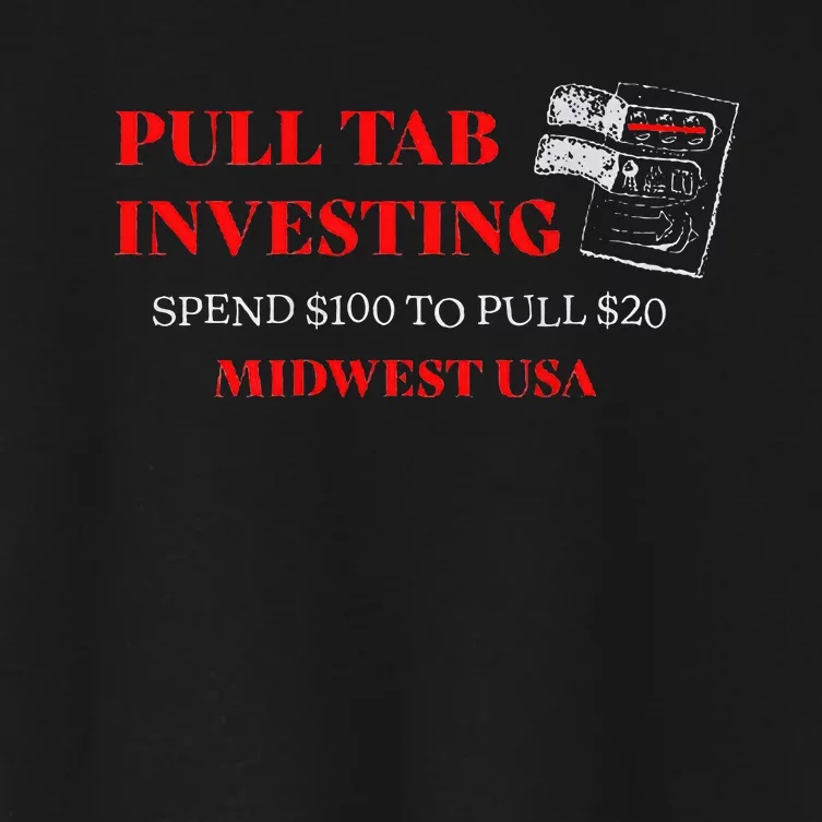 Pull Tab Investing Women's Crop Top Tee