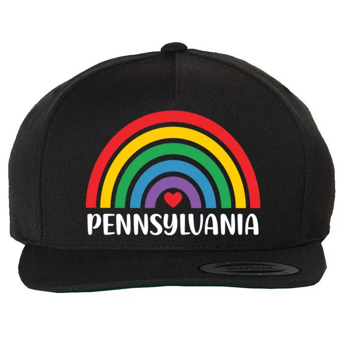 Pennsylvania Travel I Love Pennsylvania Usa Gift Wool Snapback Cap