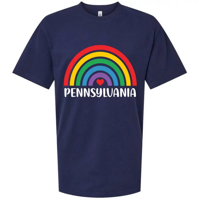 Pennsylvania Travel I Love Pennsylvania Usa Gift Sueded Cloud Jersey T-Shirt