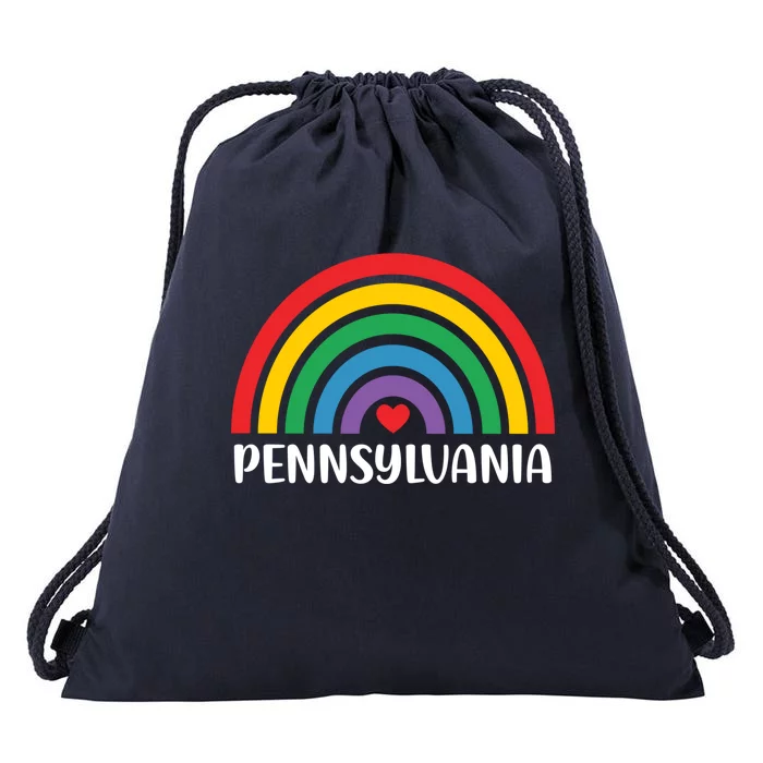 Pennsylvania Travel I Love Pennsylvania Usa Cute Gift Drawstring Bag