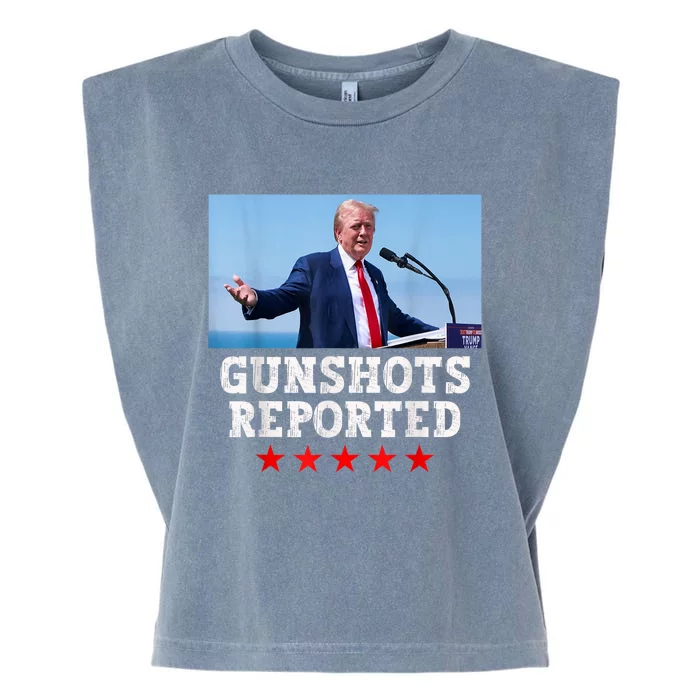 President Trump Is Safe Following Gunshots In His Vicinity Garment-Dyed Women's Muscle Tee