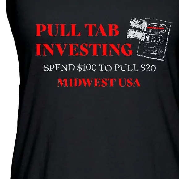 Pull Tab Investing Ladies Essential Flowy Tank