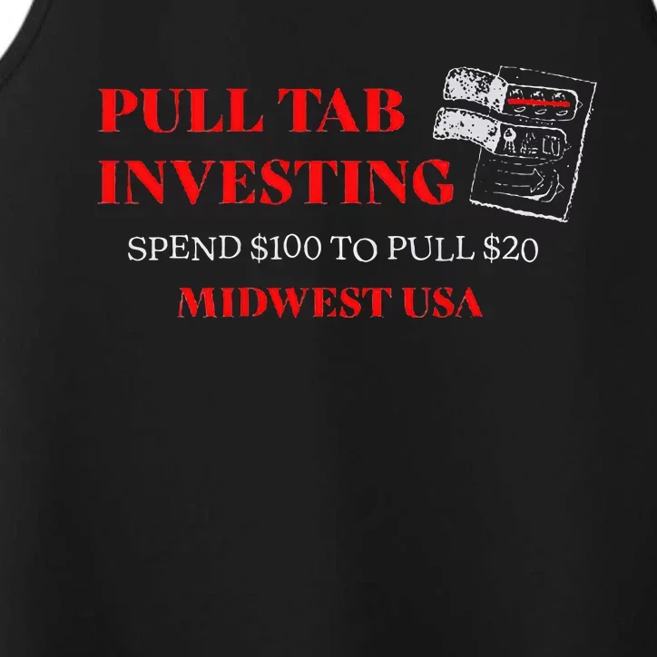 Pull Tab Investing Performance Tank