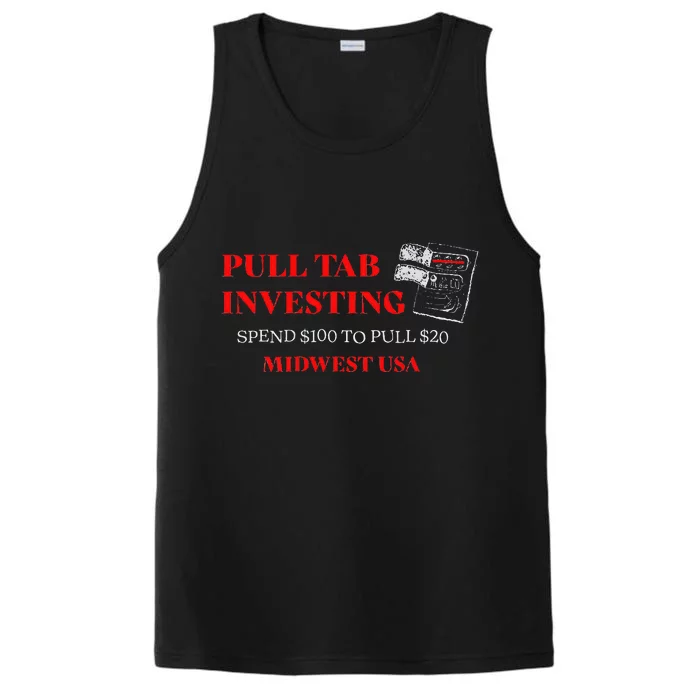 Pull Tab Investing Performance Tank