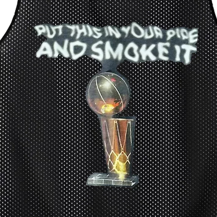 Put This In Your Pipe And Smoke It Mesh Reversible Basketball Jersey Tank