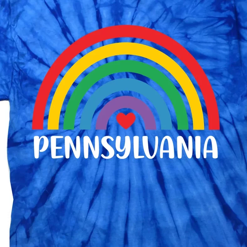 Pennsylvania Travel I Love Pennsylvania Usa Gift Tie-Dye T-Shirt