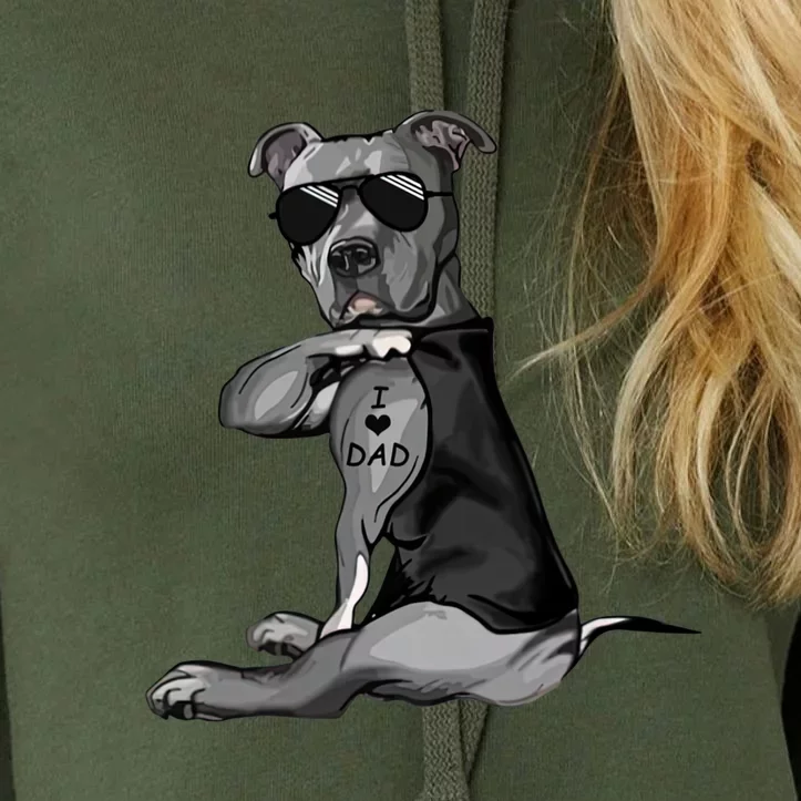 Blue Pitbull Dog Animal Portrait Cute Tall T-Shirt
