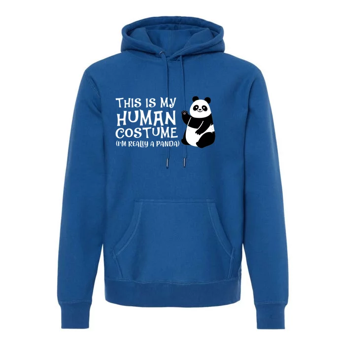 Panda This Is My Hu Costume IM Really A Panda Gift Premium Hoodie