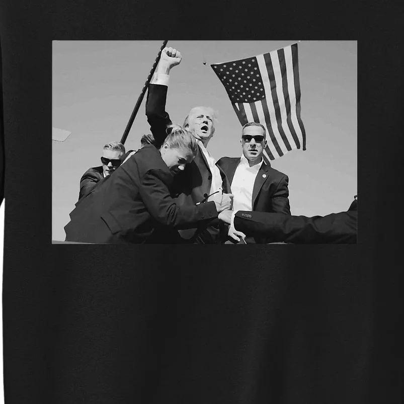 President Trump Is Safe Trump 2024 Maga Moment In History Tall Sweatshirt