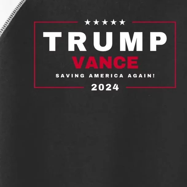 President Trump Jd Vance Vp Save Saving America Again! Maga Toddler Fine Jersey T-Shirt