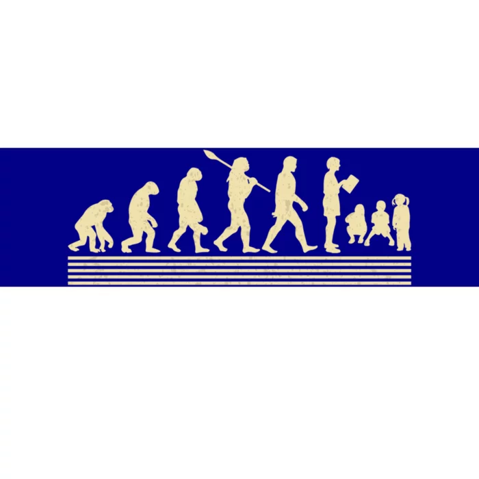 Preschool Teacher Job Design Evolution Preschool Teacher Gift Bumper Sticker