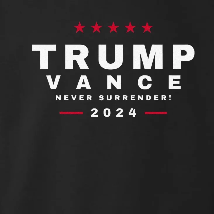 President Trump Jd Vance Vp Never Surrender! Maga Usa Toddler Hoodie