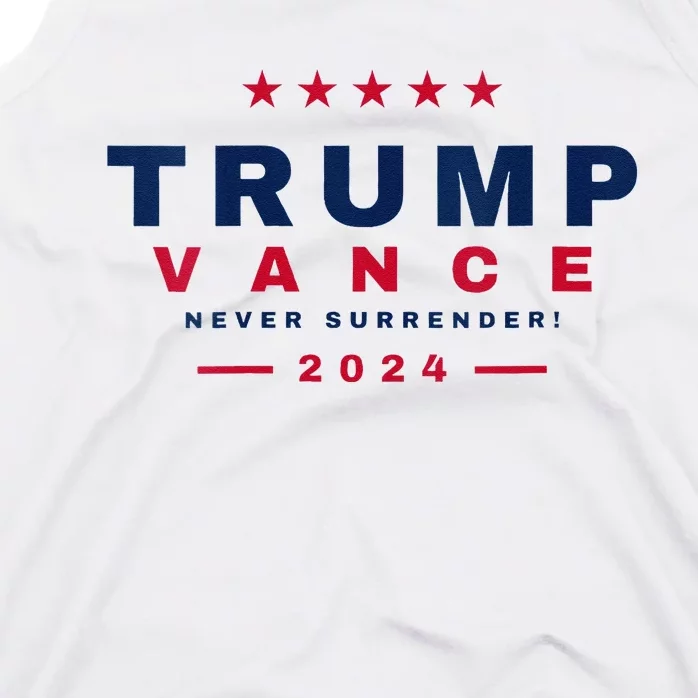 President Trump Jd Vance Vp Never Surrender! Maga Usa 2024 Tank Top