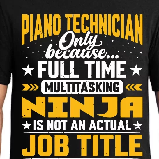 Piano Technician Job Title Funny Piano Tuner Pajama Set