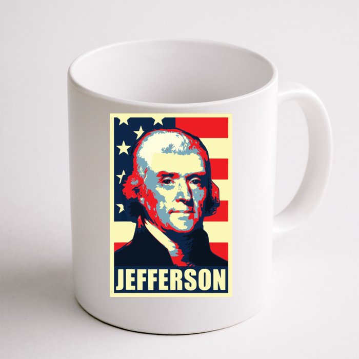 President Thomas Jefferson Propaganda Poster Front & Back Coffee Mug