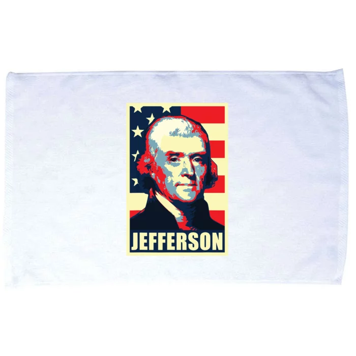 President Thomas Jefferson Propaganda Poster Microfiber Hand Towel