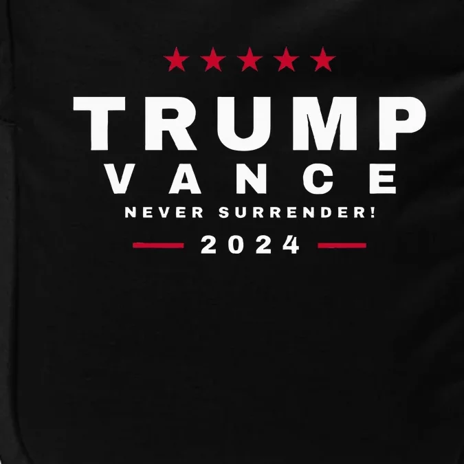 President Trump Jd Vance Vp Never Surrender! Maga Usa Impact Tech Backpack