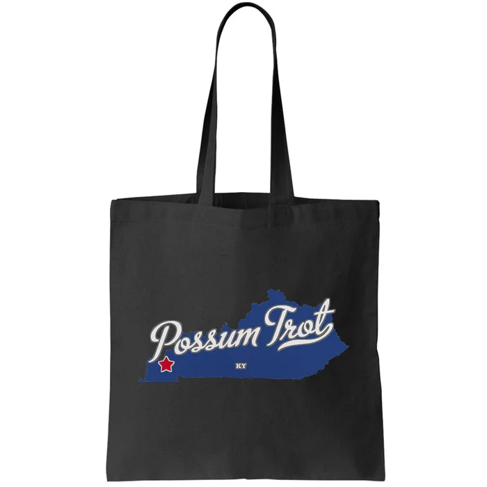 Possum Trot Kentucky KY Map Tote Bag