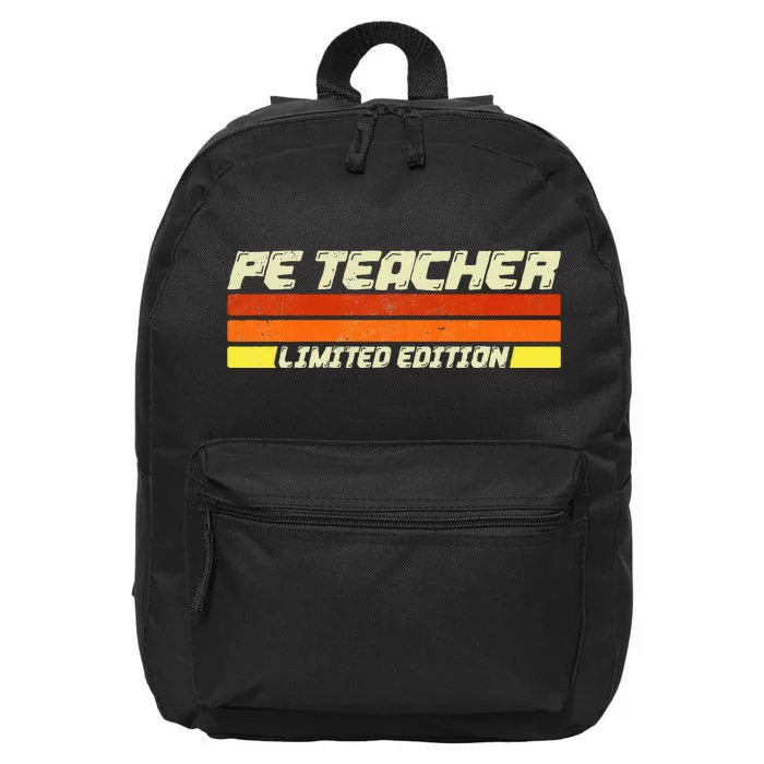 Pe Teacher Limited Edition Retro Physical Education Teacher 16 in Basic Backpack