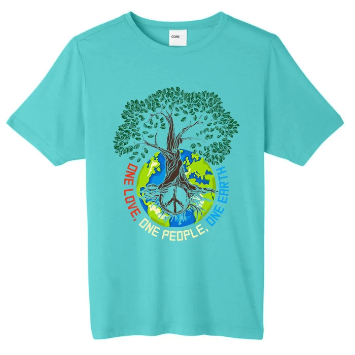 Peace Tree Love Environmental Protection Earth Day Climate ChromaSoft Performance T-Shirt