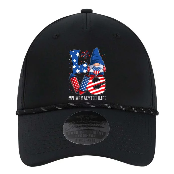 Pharmacy Tech Love 4th Of July Gnome Usa Patriotic Gift Performance The Dyno Cap